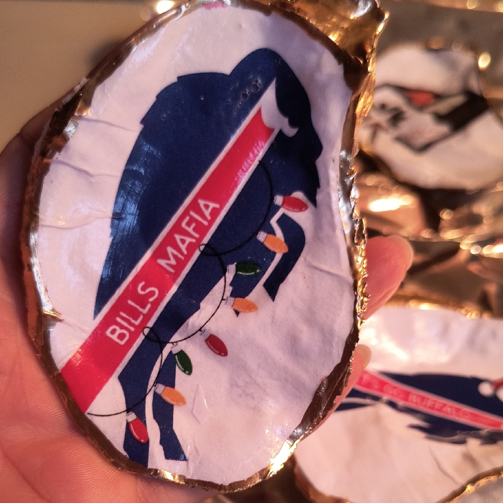 Bills Mafia Oyster Shell Ornament